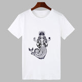 New T-shirt female Mermaid Printed Harajuku T shirt Women