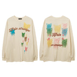 Men Long Sleeve Shirt Couple T-shirt Ins Style Versatile Casual Men and Women Autumn and Winter