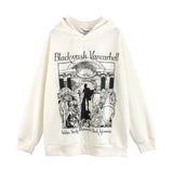 Men Hoodie Pattern Hooded Sweaters Menswear Loose Casual Long Sleeves
