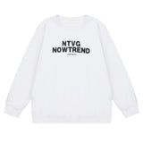 Men Hoodie European Print Distressed round Neck Sweater Men's Long Sleeve Sports