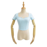 Women T-Shirt T-shirt Women's Summer Short Sleeve Skinny V-neck Top