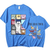 Cotton The Eras Tour Cat Edition Printed T-Shirt