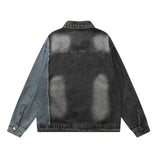 Men Denim Jacket Men's Washed Do the Old Cowboy