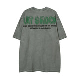Men's T Shirt Printed Short-Sleeved T-shirt Men's and Women's Retro Hip Hop Loose