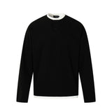 Unisex long-sleeved shirt autumfake two-piece