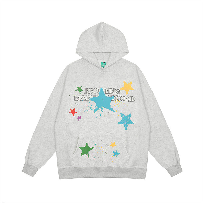 Men Hoodie Sweater Men's Casual Loose-Fitting Hoodie Pullover