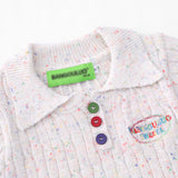 Women Sweater Short-Sleeved Sweater for Women Summer Casual Polo Collar Short