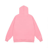 Men Hoodie Cap Turtleneck Sweater Men's Autumn and Winter Splash-Ink Letter Print Loose Pullover Oversize Top