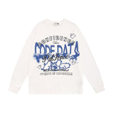Men Long Sleeve Shirt Cartoon Long Sleeve Bottoming T-shirt Men and Women Vibe Style Couple's Tops Autumn