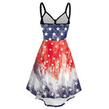 National Flag Day Dress Summer Dress Digital Printing Leisure