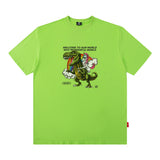 Men T Shirt Vintage Print Short Sleeves T-shirt Men and Women Couple Casual Loose