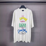 Men T-shirts make old short-sleeved T-shirts loose and casual