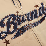 Men Hoodie Hooded Jacket Men's Embroidery Sports Style with Letters Loose