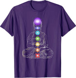 New Yoga Meditation Spiritual Body Energy Chakra T-Shirt