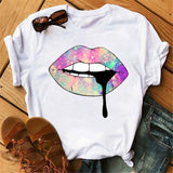 Print Women T Shirt Casual Short Sleeve