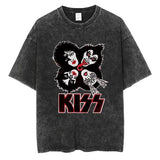 KISS Rock Band Graphic T-shirt Gothic Fashion