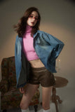 Unisex Jacket Fall Pocket Denim Jacket Women's Clothing