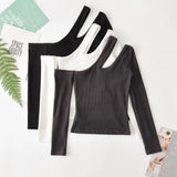 Women T-Shirt T-shirt Women's Autumn and Winter Design Sense Slim Long Sleeve Top