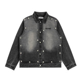 Men Denim Jacket Vintage Washed and Worn Denim Jacket Men Vibe Fashion Baggy Coat