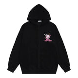 Men Hoodie Hooded Sweater Men's Spring and Autumn Loose Long Sleeve Zipper Cardigan Hooded Jacket