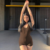 Women Jumpsuit Spring/Summer Solid Color Sexy Backless Lace up Jumpsuit