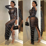 Women Dresses Autumn and Winter Women's Clothing Sexy Tight Long Sleeve Dress