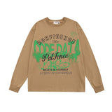 Men Long Sleeve Shirt Cartoon Long Sleeve Bottoming T-shirt Men and Women Vibe Style Couple's Tops Autumn