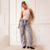 Women Cargo Pants Jeans Women's Spring Distressed Figure Flattering Pants