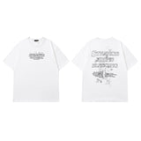 Men T Shirt Couple Half Sleeve T-shirt Hip Hop Casual Short Sleeve T-shirt for Men and Women