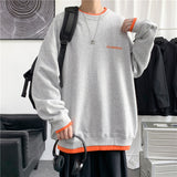 Men Hoodie Sweater Men's round Neck Hiphop Idle Style