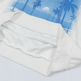 Men Hoodie Fall/Winter Hoodie Men's Hawaiian Coconut Tree Printed Casual Long Sleeve Pullover Hoodie
