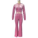 Women Sweatshirt Top and Trousers Suit Spring and Autumn Long Sleeve