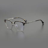 CHH Chrome Hearts Glasses Dragon Totem Half Frame Anti-Blue Pure Titanium Retro Myopia Glasses Frame