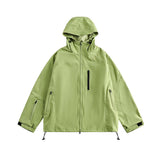 Unisex Jacket Autumn Washed Hooded Jacket Women