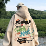 Men Hoodie Retro Hooded Sweater Men's Spring and Autumn Loose Casual Hoodie