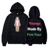 Skeleton Thermal Imaging Graphic Print Hoodie Men's
