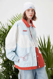 Unisex Jacket Autumn Color Contrast Patchwork Jacket Women's Clothing