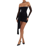 Women Desses Stitching Dress Slimming Hip Skirt Women