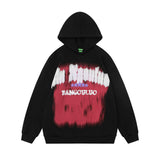Men Hoodie Graffiti Printing Hooded Sweater Long Sleeve Loose Hoodie