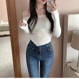 Women Long Sleeve Shirt Women Autumn Undershirt
