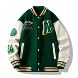 Varsity Jacket Vintage Letter Embroidered Baseball Uniform Boys Autumn and Winter Jacket Jacket
