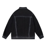 Men Denim Jacket Men's Loose-Fitting Denim Clothes Jacket Spring and Autumn
