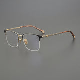 CHH Chrome Hearts Glasses fashion pure titanium dragon pattern carved half frame glasses