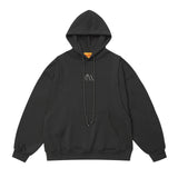 Men Hoodie Loose Sweater Men's Embroidered Letter Long Sleeve Pullover Hoodie