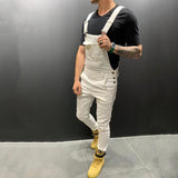 Men Pant Loose-Fitting Overalls Men's Pants Retro Men's Overalls
