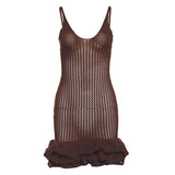 Women Dresses Summer Women's Knitted Slip Dress