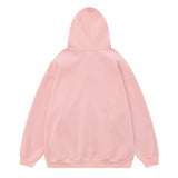Men Hoodie Two-Way Zipper Woven Five-Pointed Star Cardigan Sweater