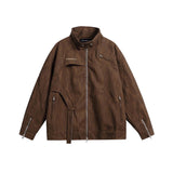 Unisex Jacket Autumn Plain Pocket Casual Coat