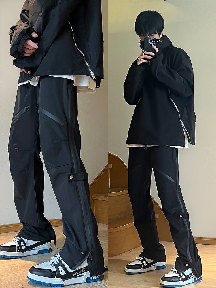 Men Sweatpants Functional Pants Ins Outdoor Waterproof Overalls Men