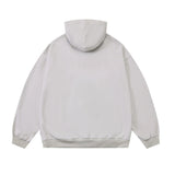 Men Hoodie Printed Sweater Men's Loose Washed-out Distressed Long Sleeve